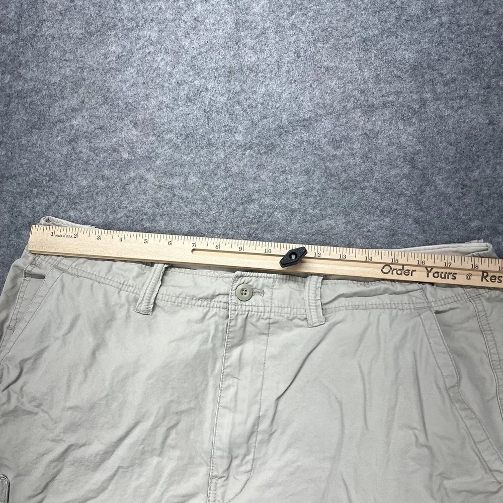 American Eagle Outfitters Mens Cargo Shorts 36 Beige Canvas Utility Y2K 01977